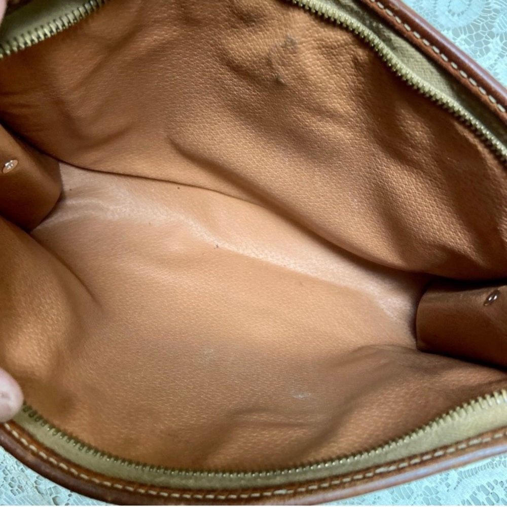 Celine, Paris, Italy Brown Mono 2-way Clutch-Crossbody