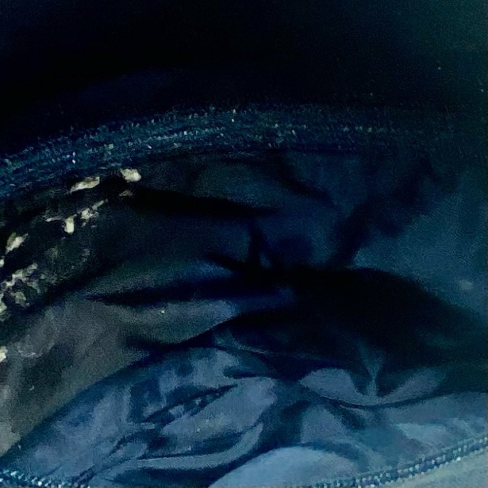 Vintage, Navy Blue Hemp Small Crossbody Bag 6in x 10in x 2in