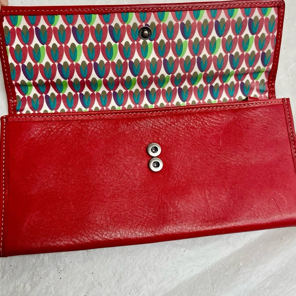 Vintage, Fossil, Red Leather Long Wallet