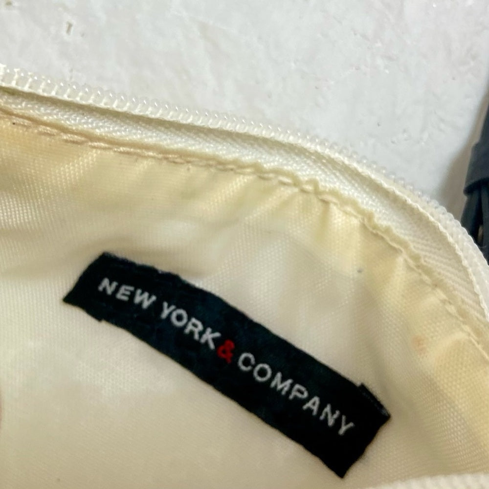 Vintage, New York Company, Black and White Small Clutch-Wristlet Bag 6.5in x 4in