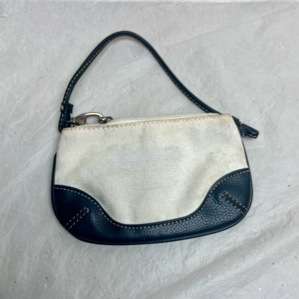 Vintage, New York Company, Black and White Small Clutch-Wristlet Bag 6.5in x 4in