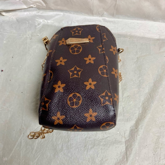 Brown and Tan Small Crossbody