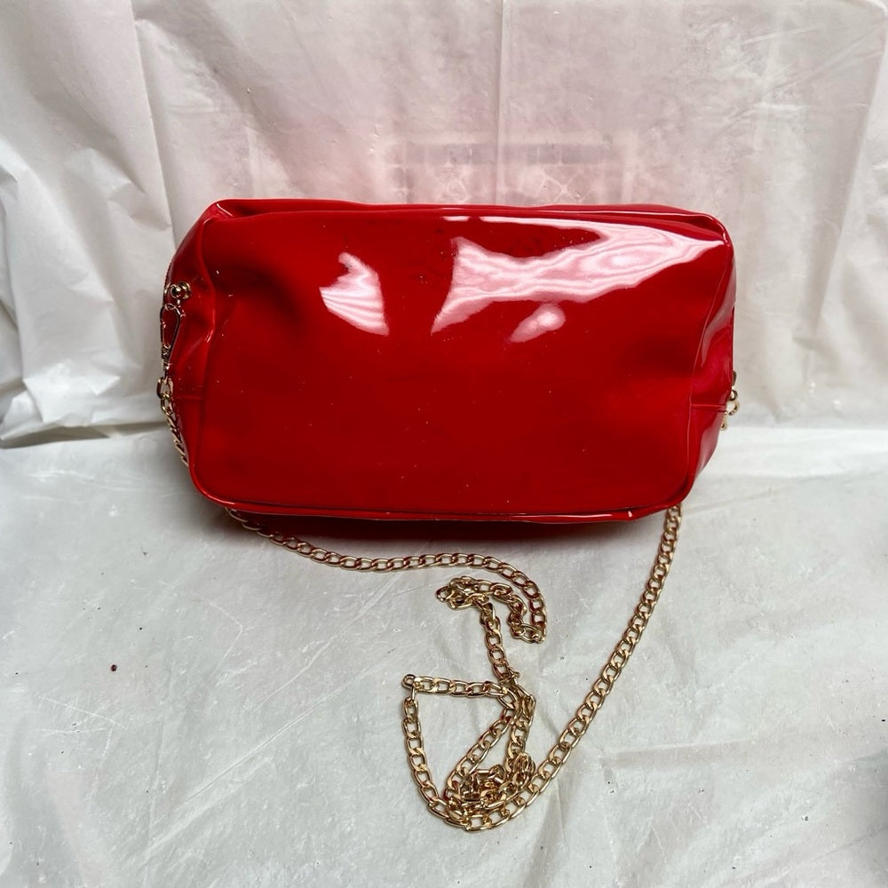 Vintage, Christian Lacroix Rouge Red Pouch Crossbody  Bag 9in x 6 in x 2.5in
