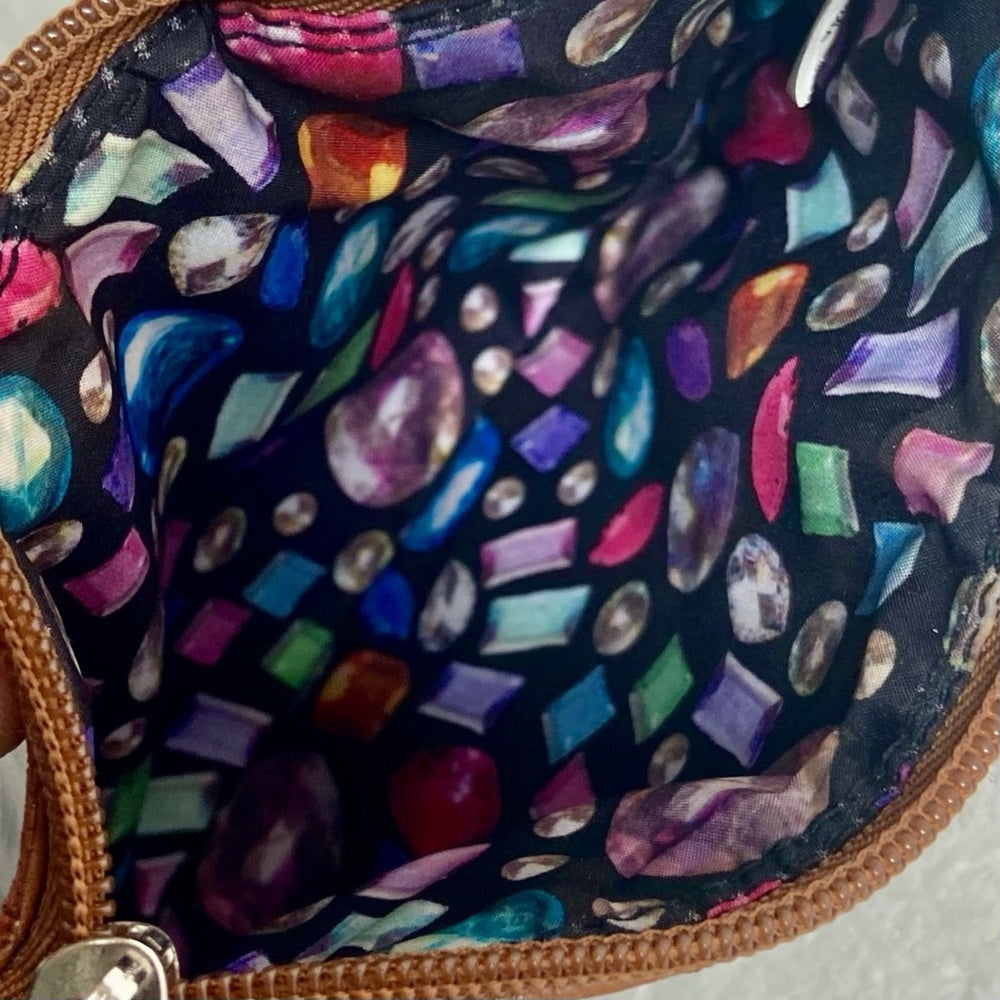 Nine West Black Patent and Tan Shoulder Bag with Bag 6.5in x 5in