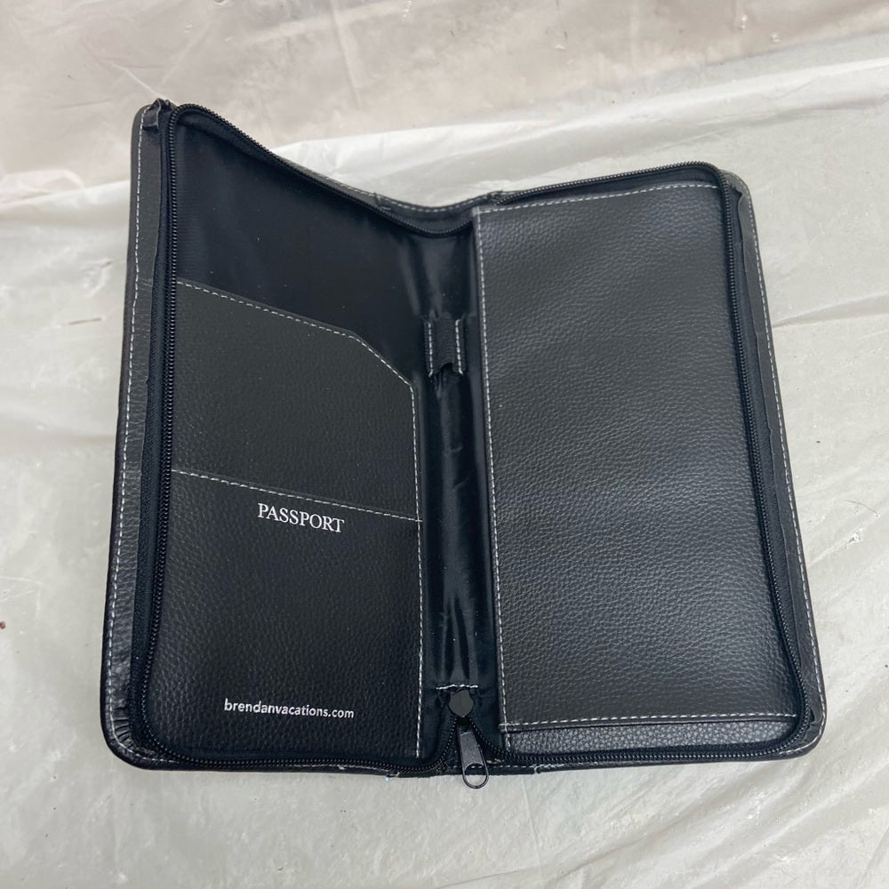 Vintage, Brendan Vacations Passport Leather, Long Wallet 10in x 5in