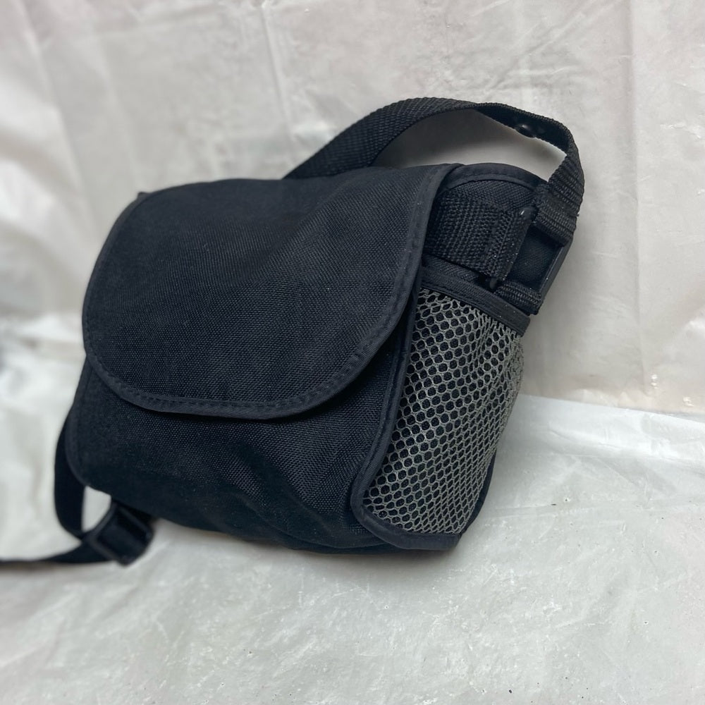 Vintage, Polaroid Black Nylon Camera Crossbody  Bag 7in x 6.5in x 5in