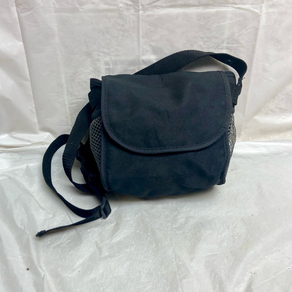 Vintage, Polaroid Black Nylon Camera Crossbody  Bag 7in x 6.5in x 5in