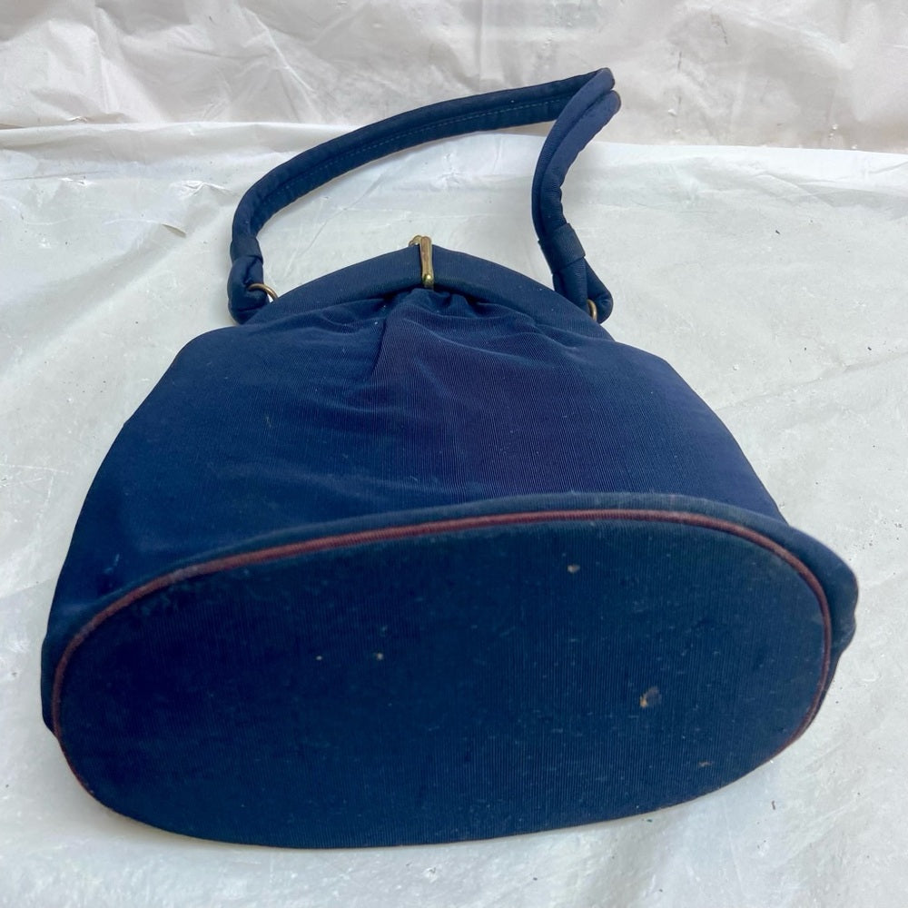 Vintage, Art Deco Navy Blue Evening Bag