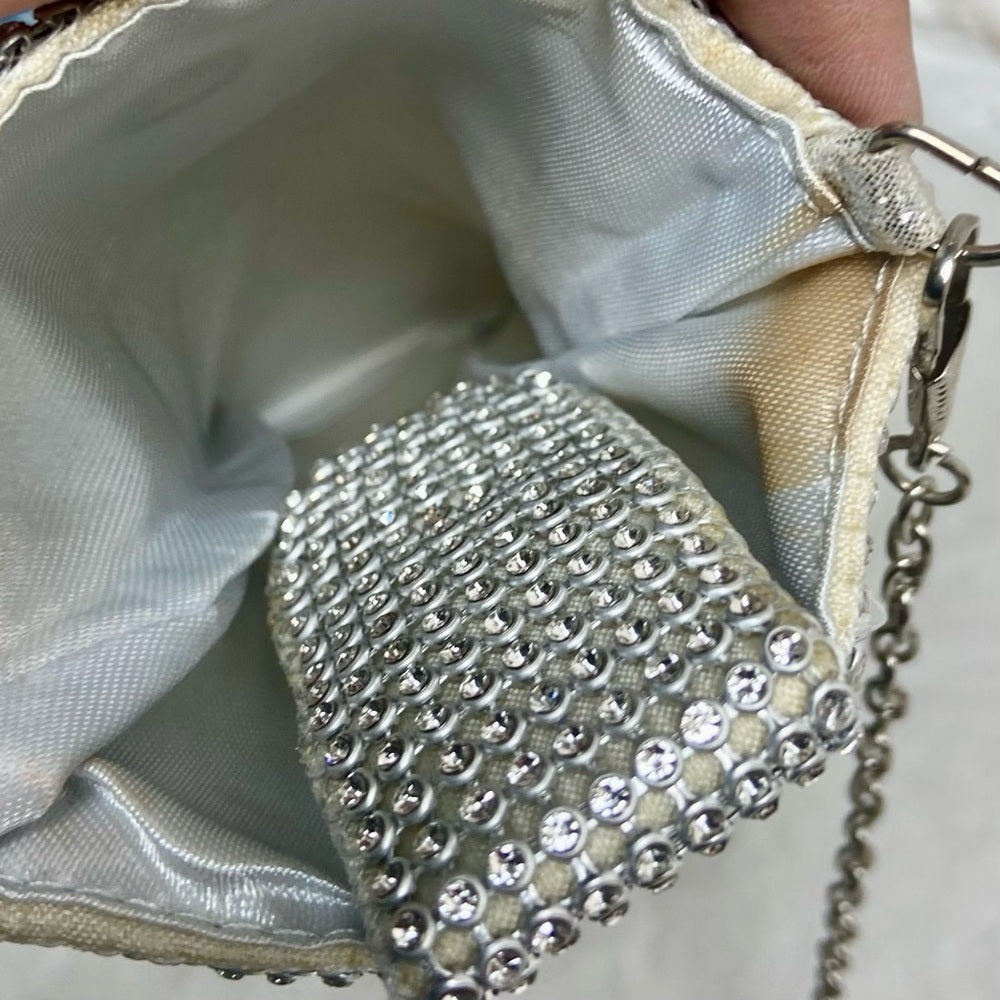 Vintage, Metallic Silver Evening Bag