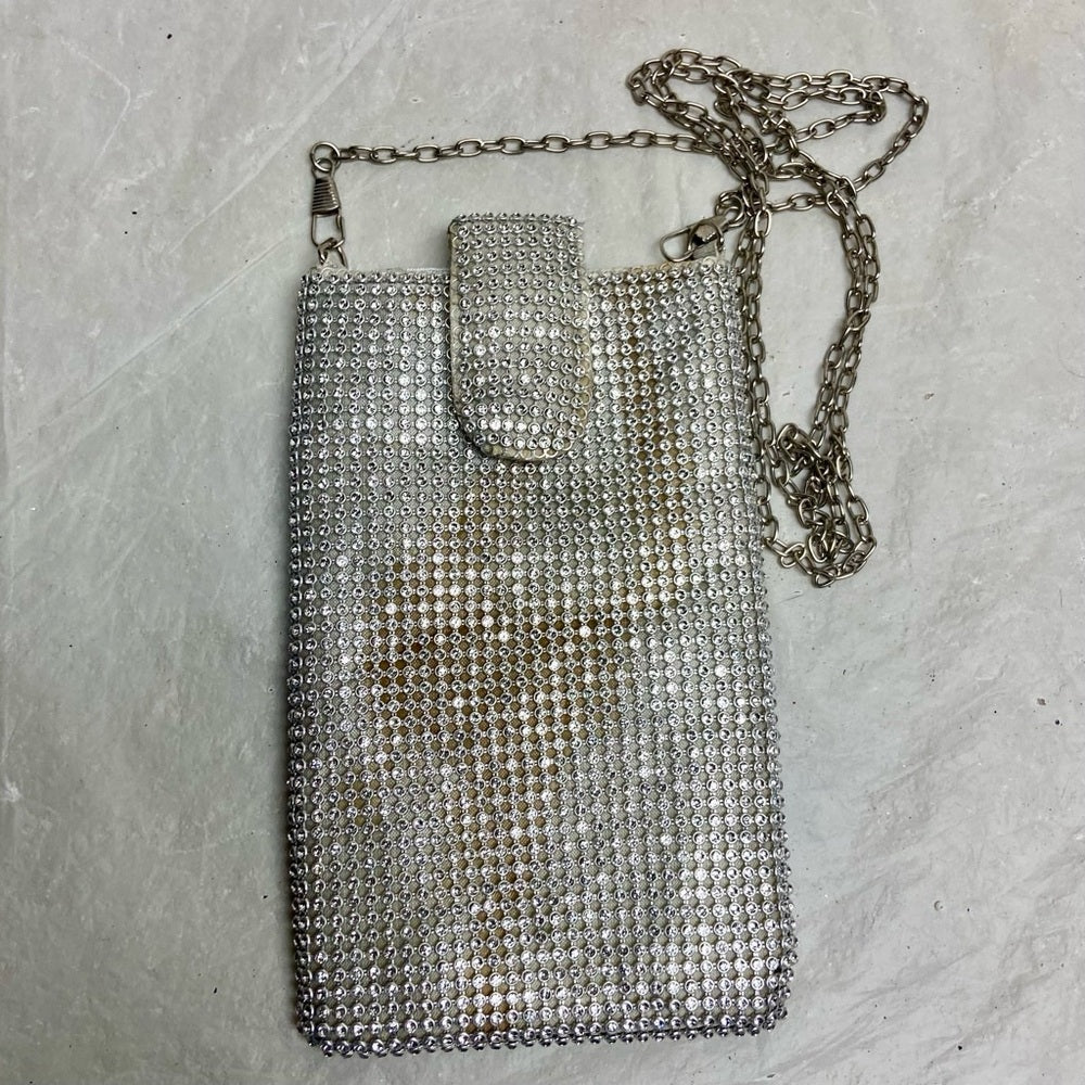 Vintage, Metallic Silver Evening Bag