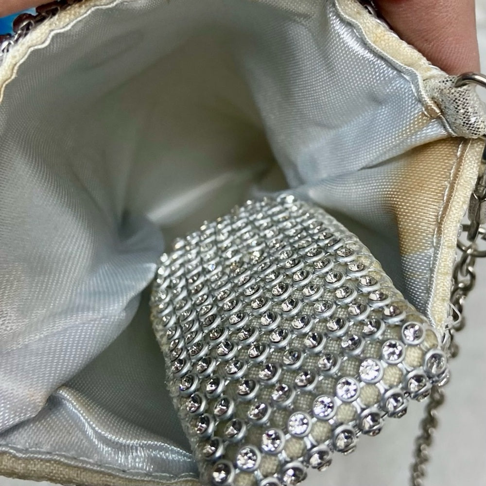 Vintage, Metallic Silver Evening Bag