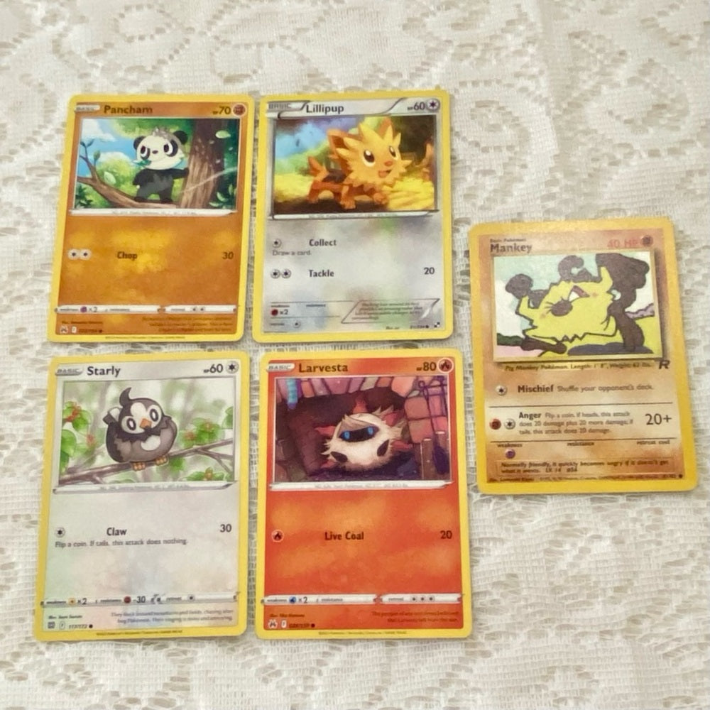 Lot RR: 12pc Lot : 2 Gold Fan Arts Cards, 5 Pokemon Cards and 5 Pokémon …
