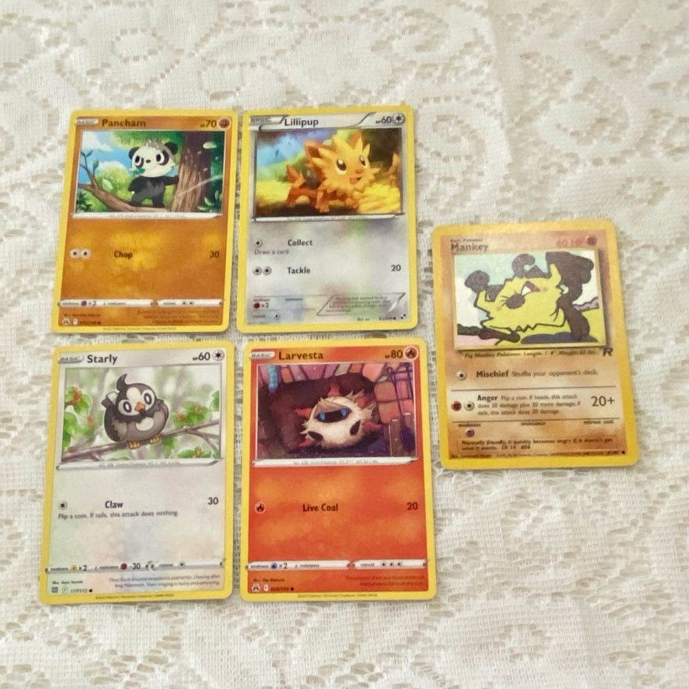 Lot RR: 12pc Lot : 2 Gold Fan Arts Cards, 5 Pokemon Cards and 5 Pokémon …