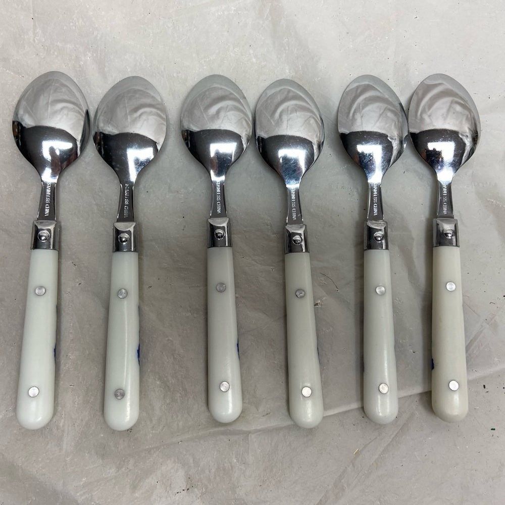 Vintage, 6-pc Blue Willow Teaspoons