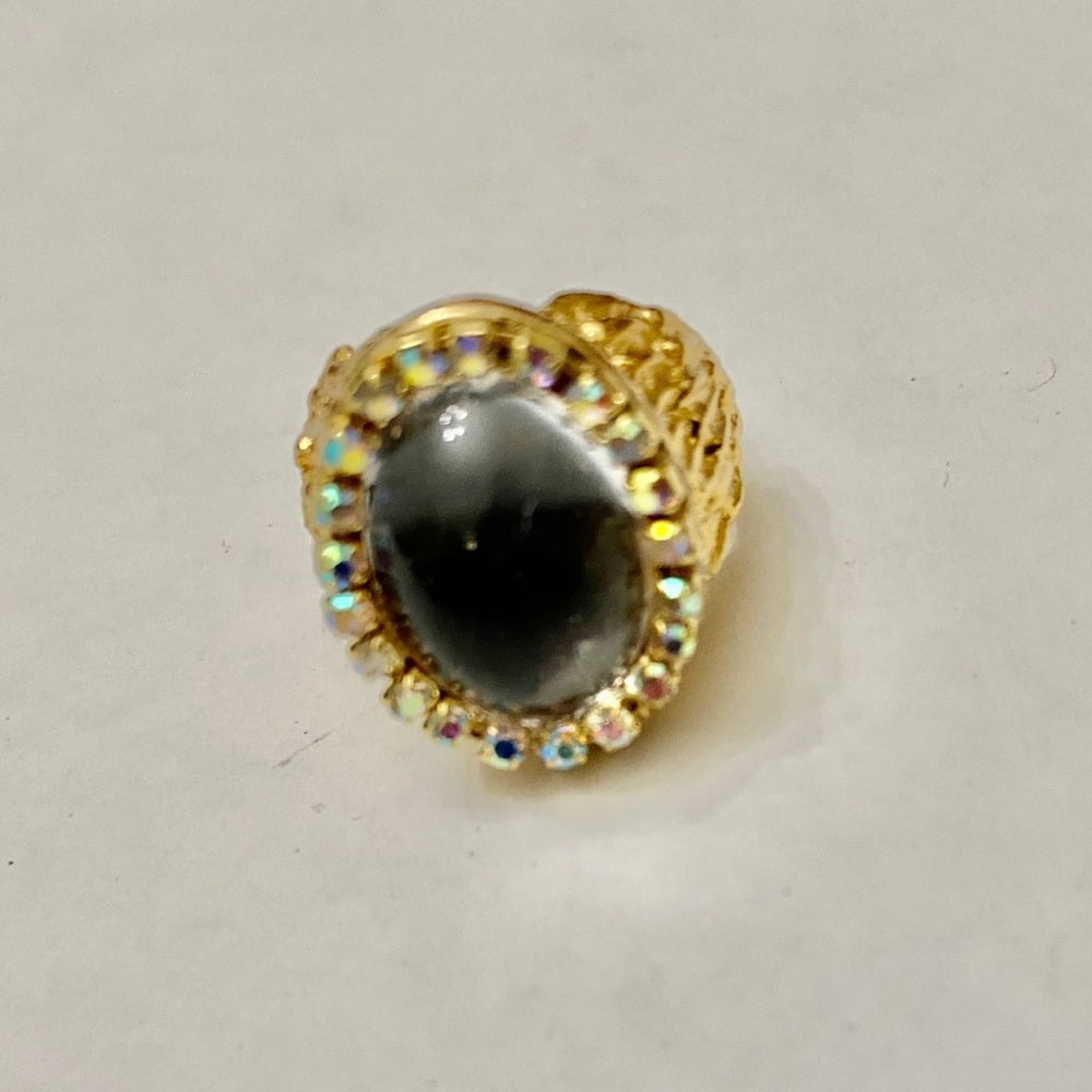 Vintage, Stamped Hobe Gold Plated Adjustable Ring