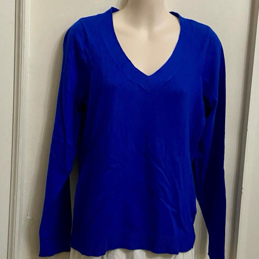Worthington, Electric Blue Pullover Blouse (M)