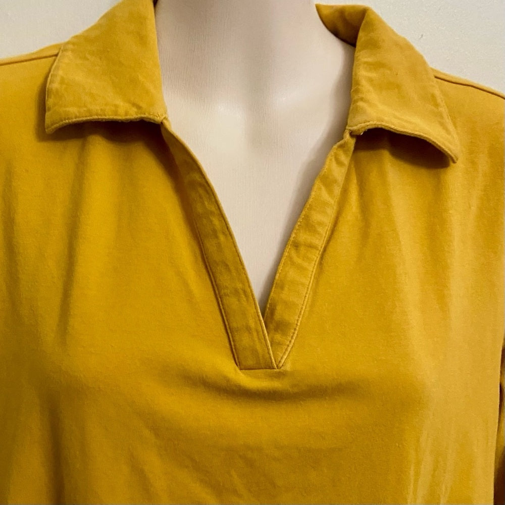 Relativity Dark Yellow Pullover Blouse (M)