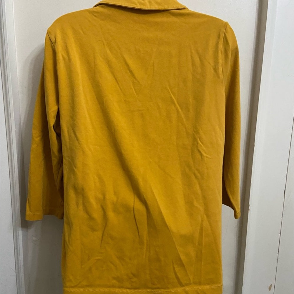 Relativity Dark Yellow Pullover Blouse (M)