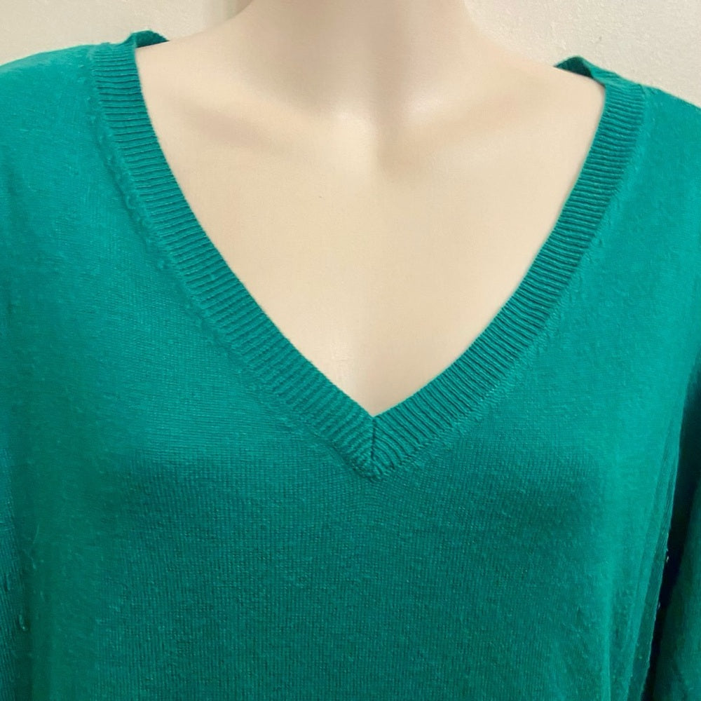 Apt. 9 Green Pullover Sweater Blouse (M)