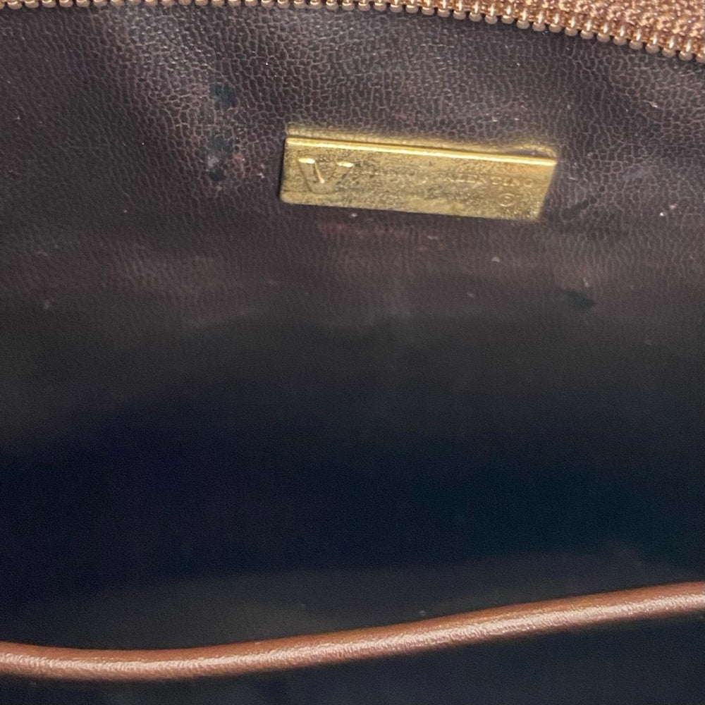 Vintage, Mario Valentino Brown Clutch Crossbody 10in x 7in x 3in
