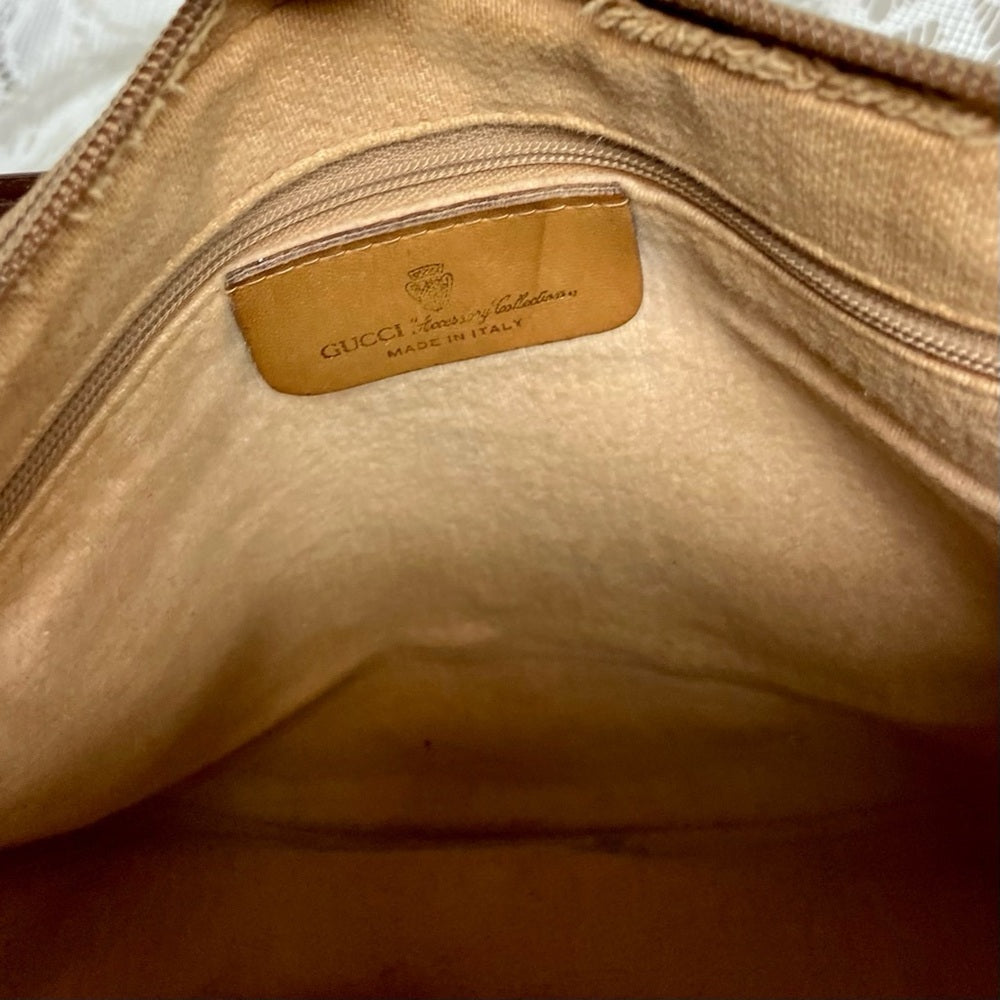 Vintage, Gucci, Handbag with Added Sherry Line Shoulder-Crossbody Strap