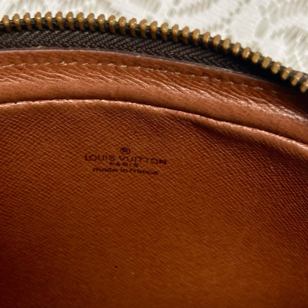 Authentic, Louis Vuitton Brown Mono Trocadero Clutch/ Crossbody 9in x 5in x 2in
