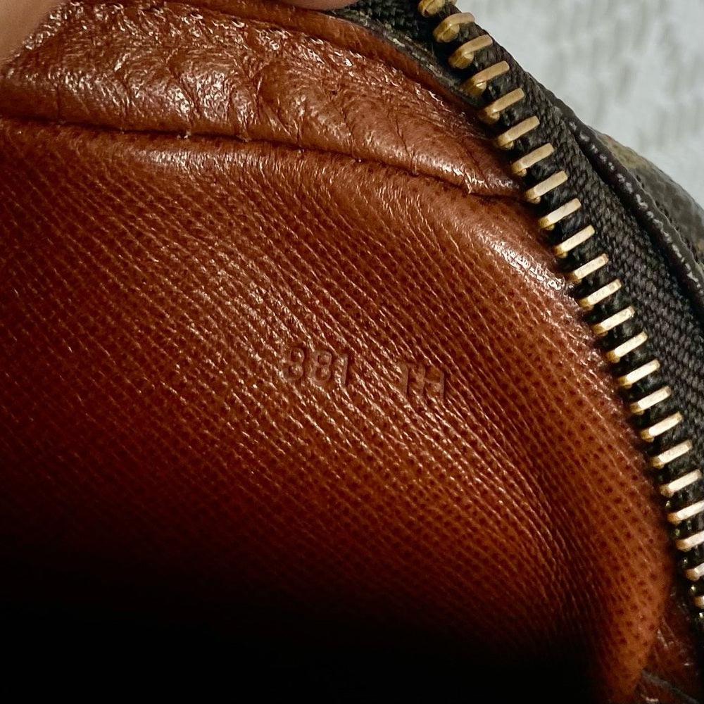 Authentic, Louis Vuitton Brown Mono Trocadero Clutch/ Crossbody 9in x 5in x 2in