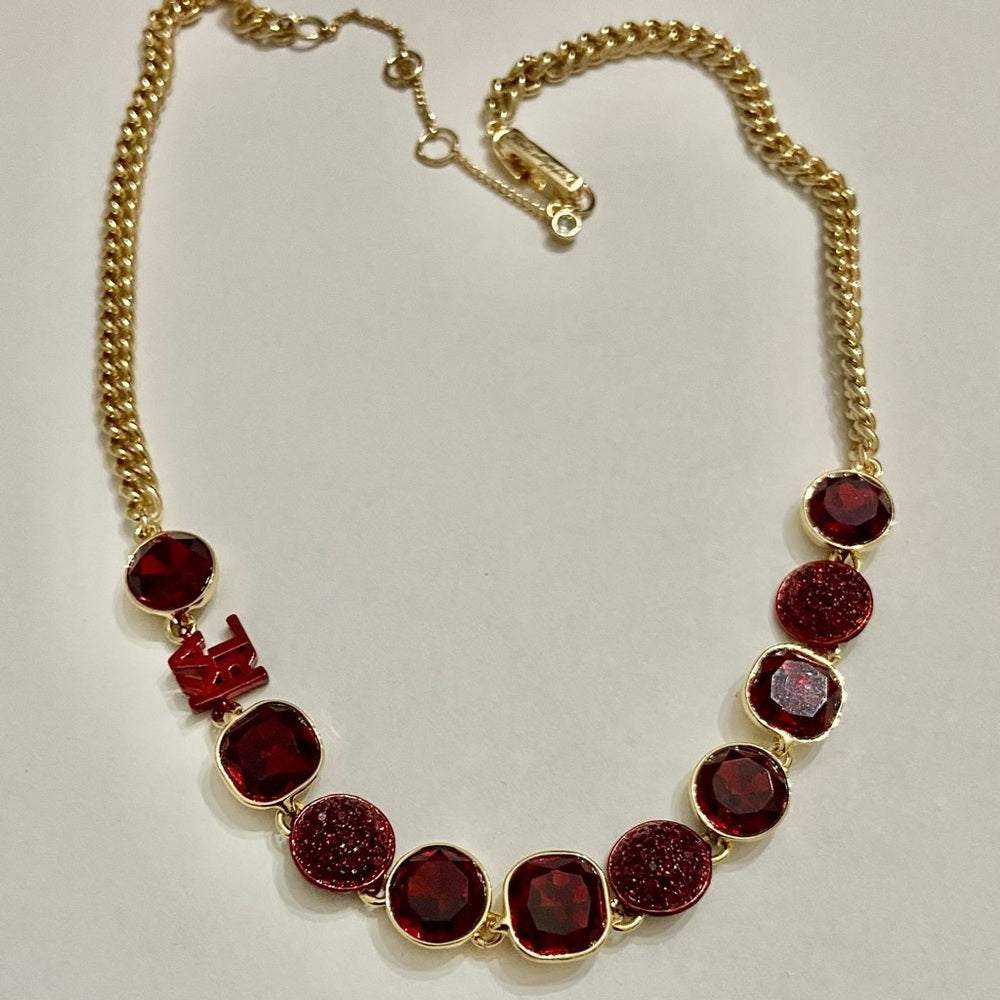Karl Lagerfeld Red Crystals 20-inch Necklace