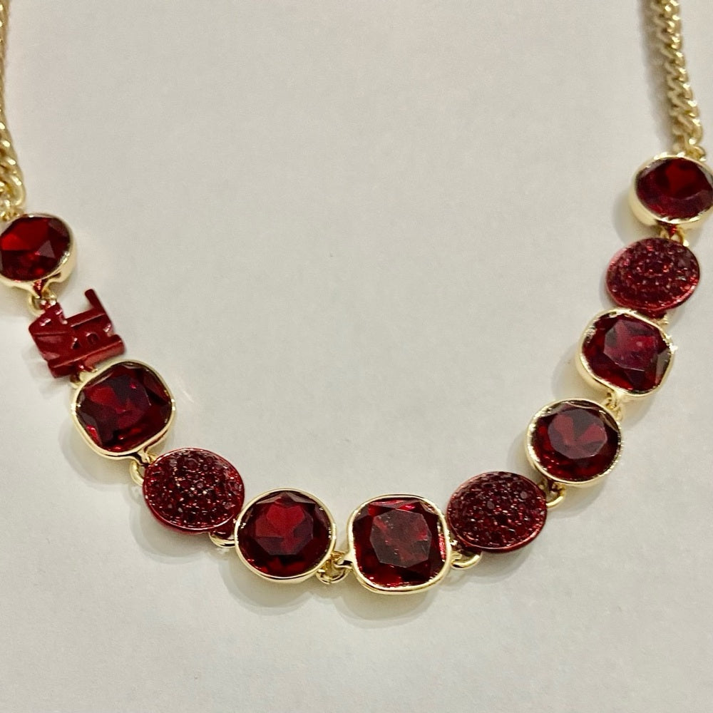 Karl Lagerfeld Red Crystals 20-inch Necklace