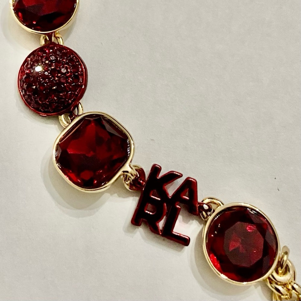 Karl Lagerfeld Red Crystals 20-inch Necklace