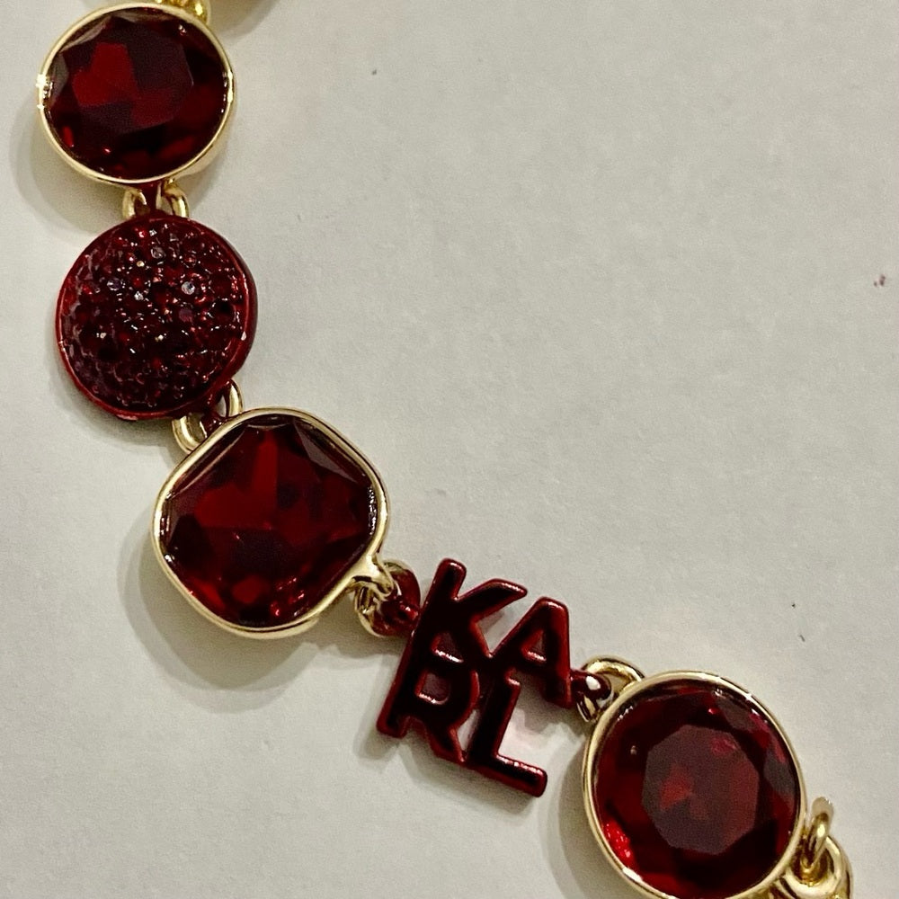 Karl Lagerfeld Red Crystals 20-inch Necklace