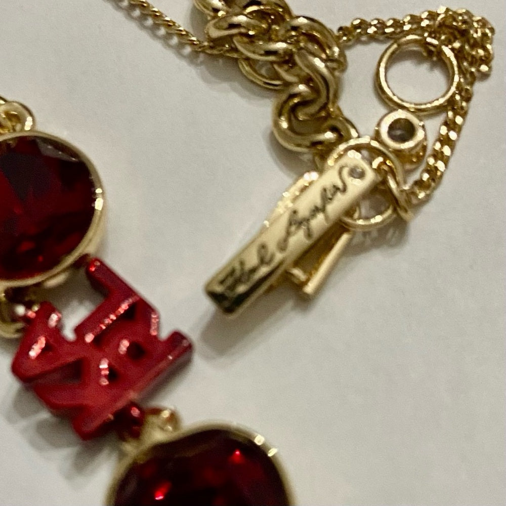 Karl Lagerfeld Red Crystals 20-inch Necklace