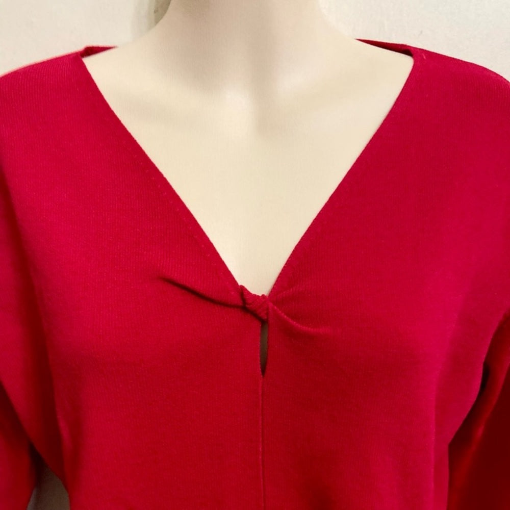 Sag Harbor Ted 3/4 Sleeves Blouse  (M)