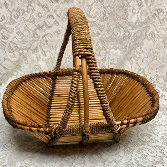 Vintage, Collectible, Well Made  Fruit Basket 12in x 12in x 15in W