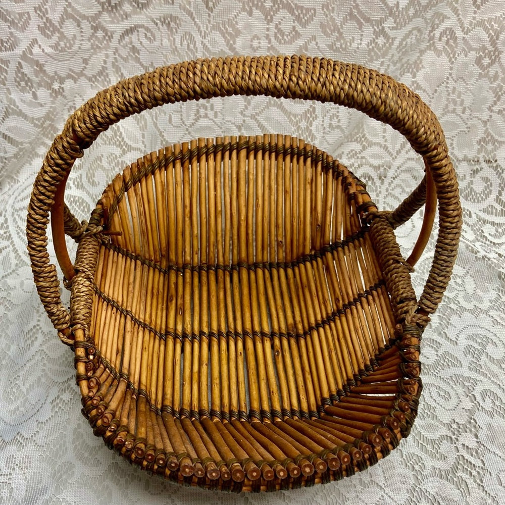 Vintage, Collectible, Well Made  Fruit Basket 12in x 12in x 15in W
