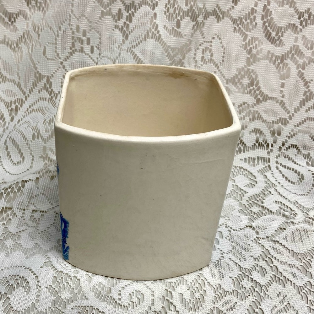 Vintage, Rare Blue Willow Sugar Canister Set  5in T x 5in Sq