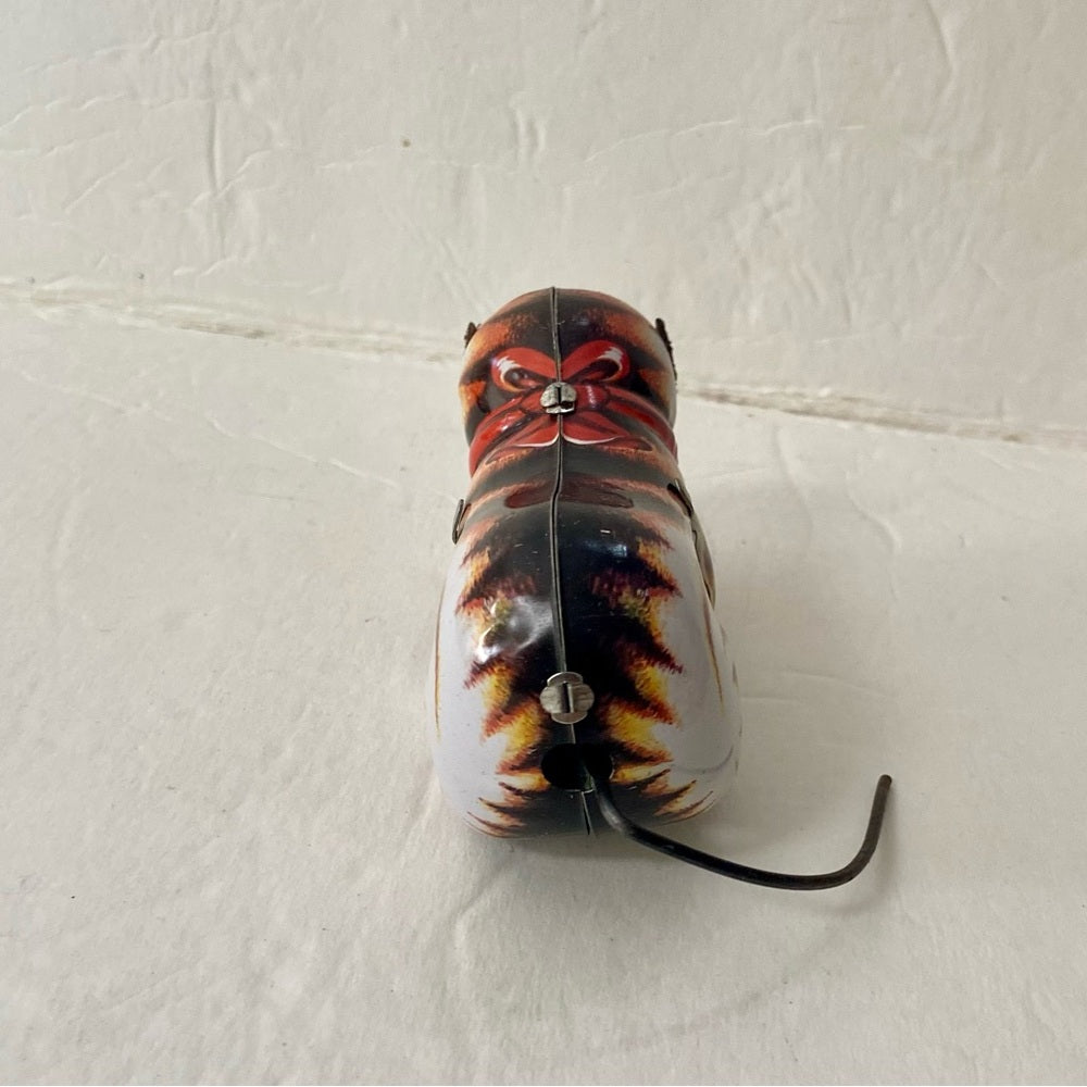 Wind up Tin Cat Rolling Toy