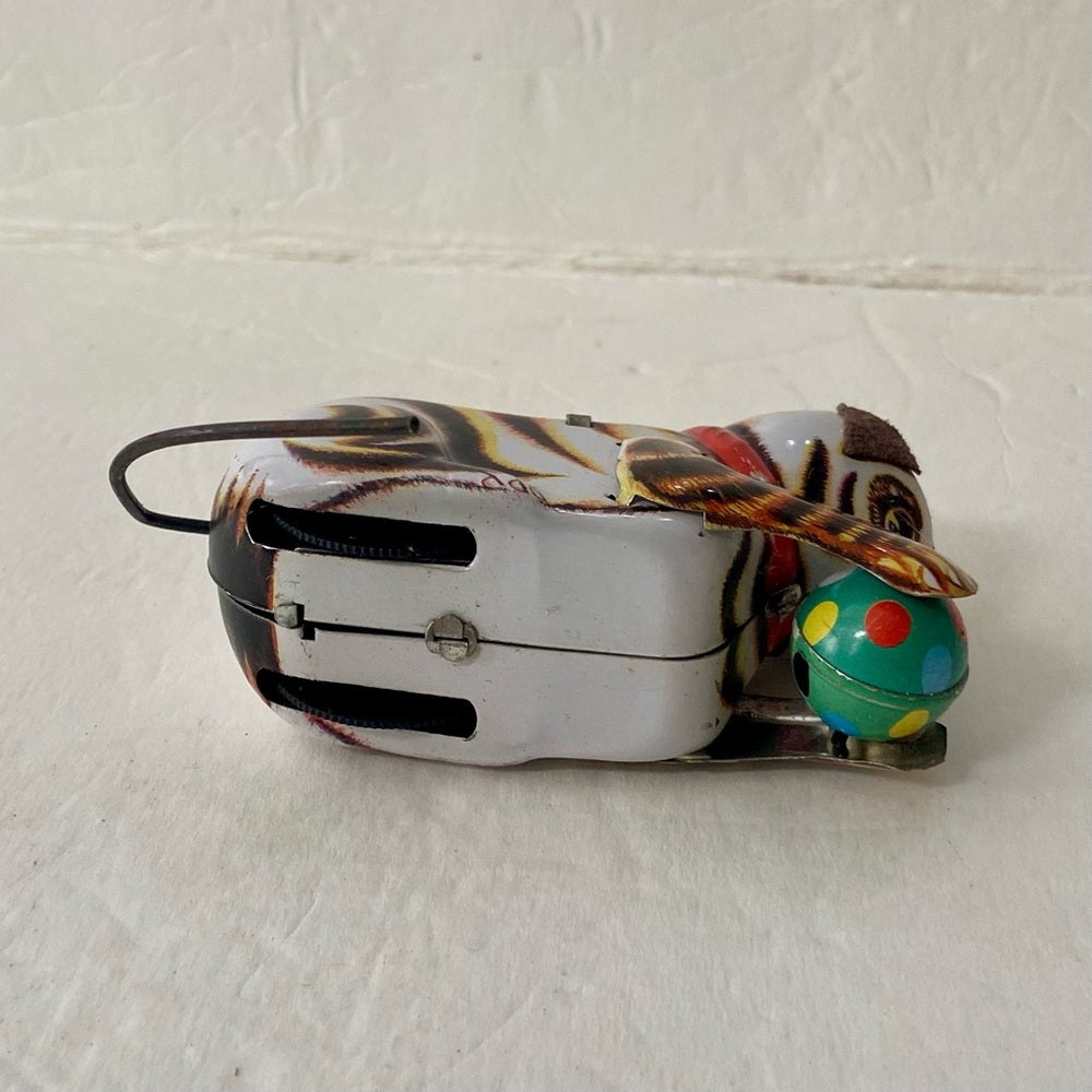 Wind up Tin Cat Rolling Toy