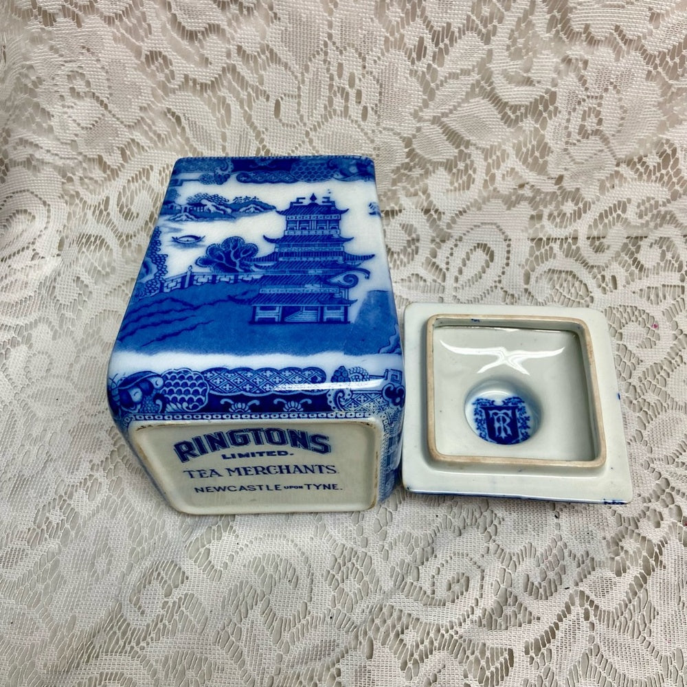 Vintage, Rare Blue Willow Canister- Flour, Sugar or Cookie Jar