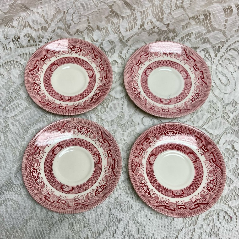 Vintage, Churchill 10pc Red Willow -Tea Set