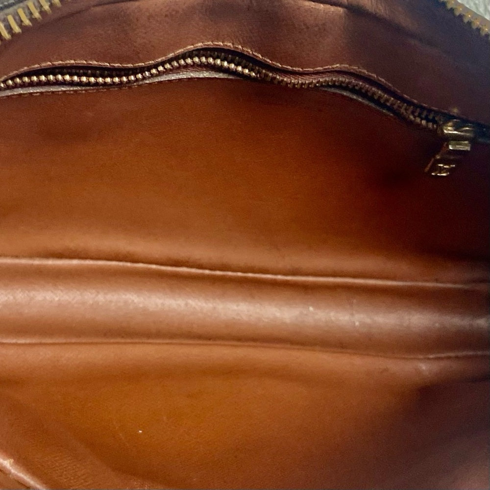 Authentic Louis Vuitton Mono Leather Trocadero Wristlet 10in x 6in x 1.75in
