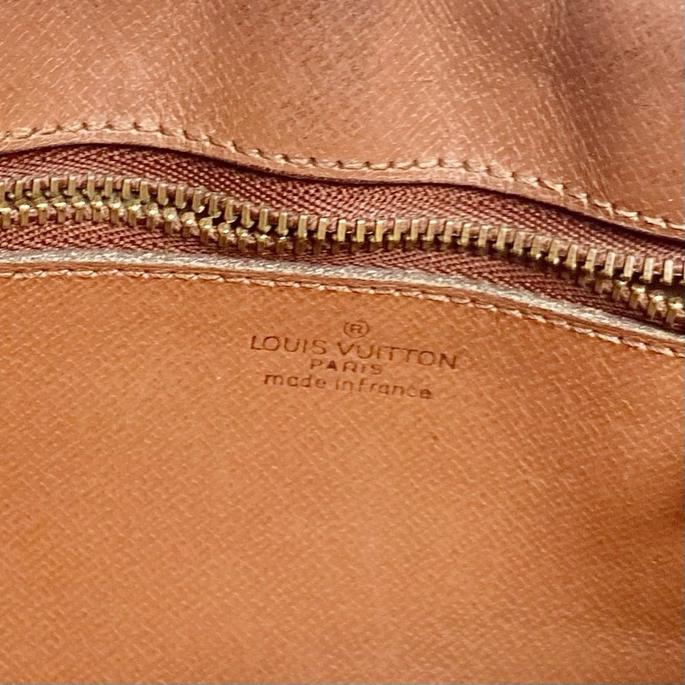 Authentic Louis Vuitton Mono Leather Trocadero Wristlet 10in x 6in x 1.75in