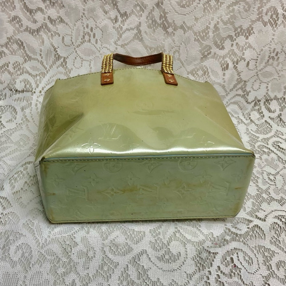 Vintage Louis Vuitton Reade PM Green Vernis Small Tote 11in x 7in x 4in