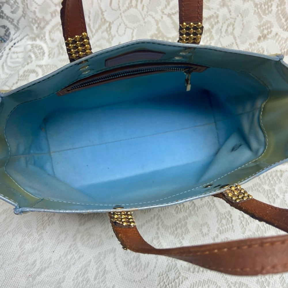 Vintage Louis Vuitton Reade PM Green Vernis Small Tote 11in x 7in x 4in