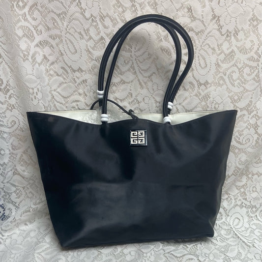 Givenchy Rare, Large, Black Nylon Handbag Tote-Briefcase-Laptop Bag