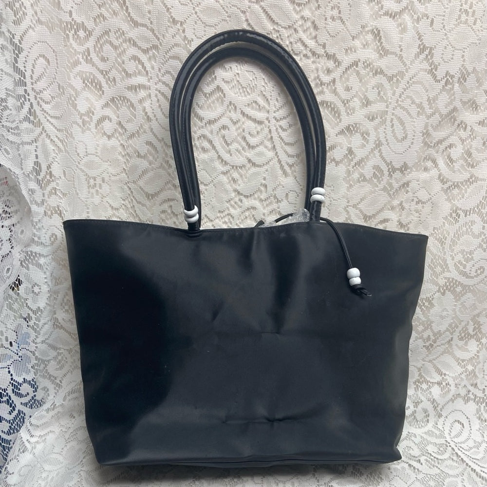 Givenchy Rare, Large, Black Nylon Handbag Tote-Briefcase-Laptop Bag