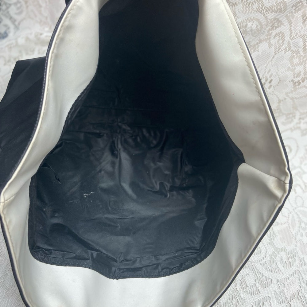 Givenchy Rare, Large, Black Nylon Handbag Tote-Briefcase-Laptop Bag