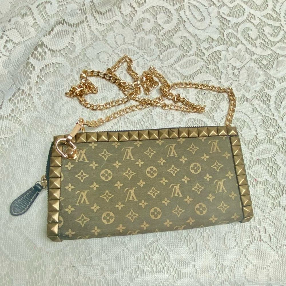 Vintage Louis Vuitton Mini Lin Mono Zippy Long Wallet-Crossbody