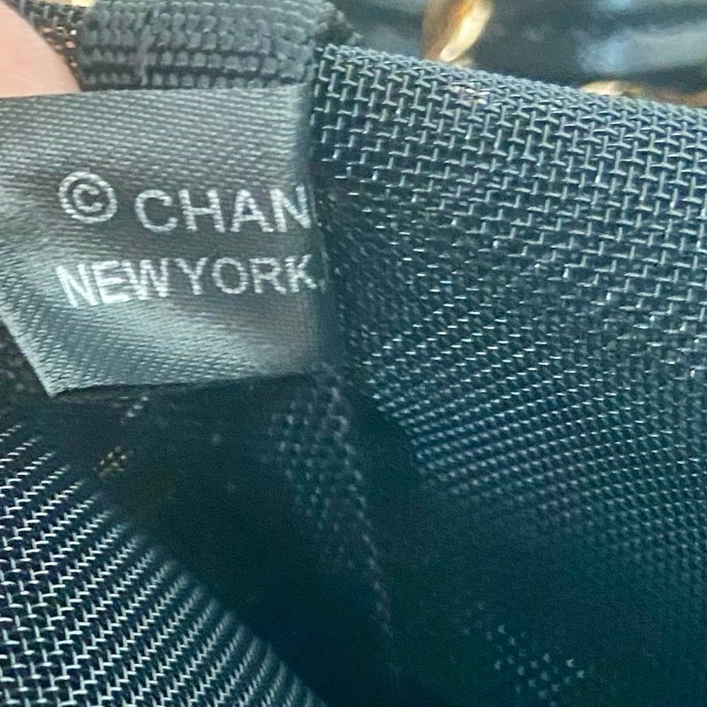 Chanel Black Sheer Nylon Shoulder Bag-Tote with Cosmetic Pouch 14in x 14in x 4in