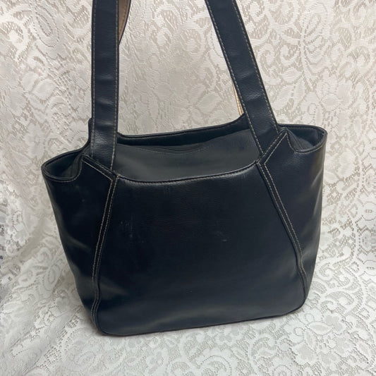 Vintage, Mary Kay Large Black Faux Leather Shoulder Bag 13in x 11in x 6.5in
